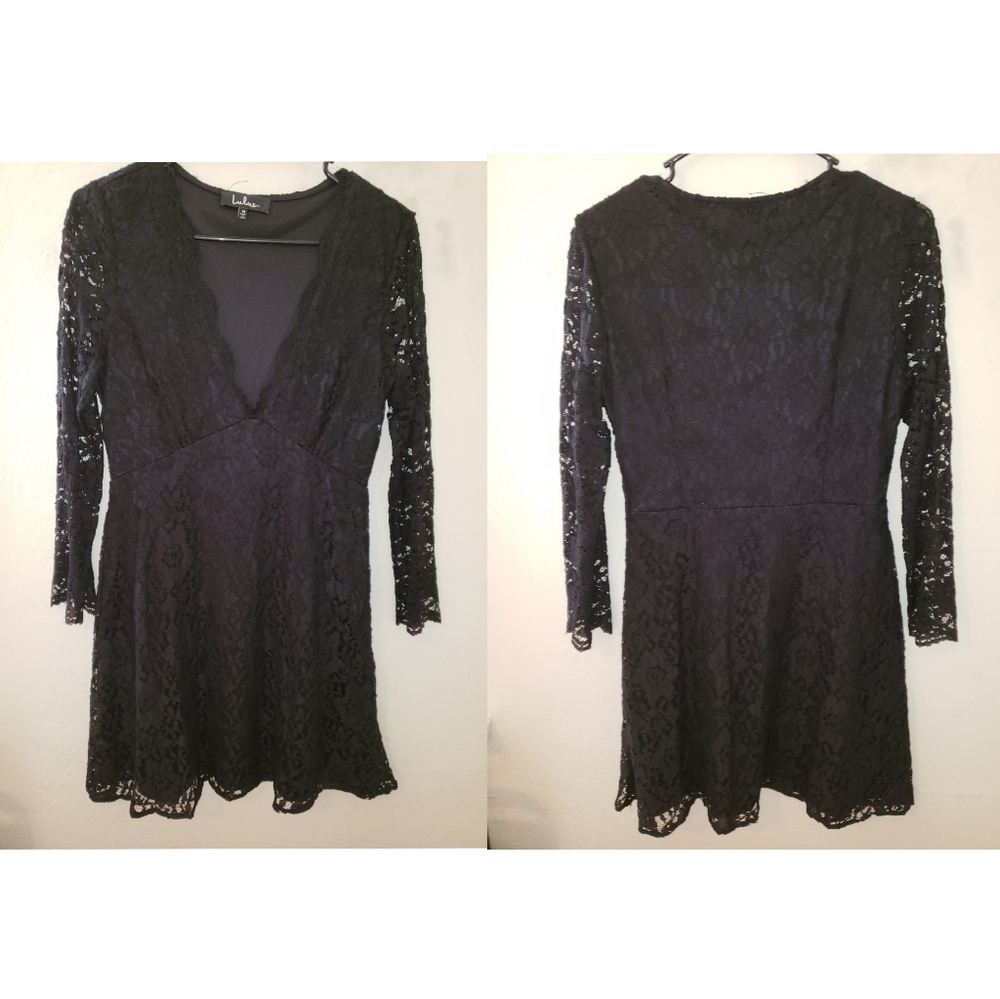 Black lace dress